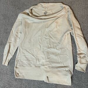 Pilcro Off-White Cowl Neck Sweatshirt